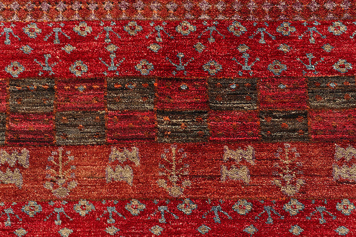 Multi Colored Gabbeh 6'  7" x 8'  3" - No. QA68716