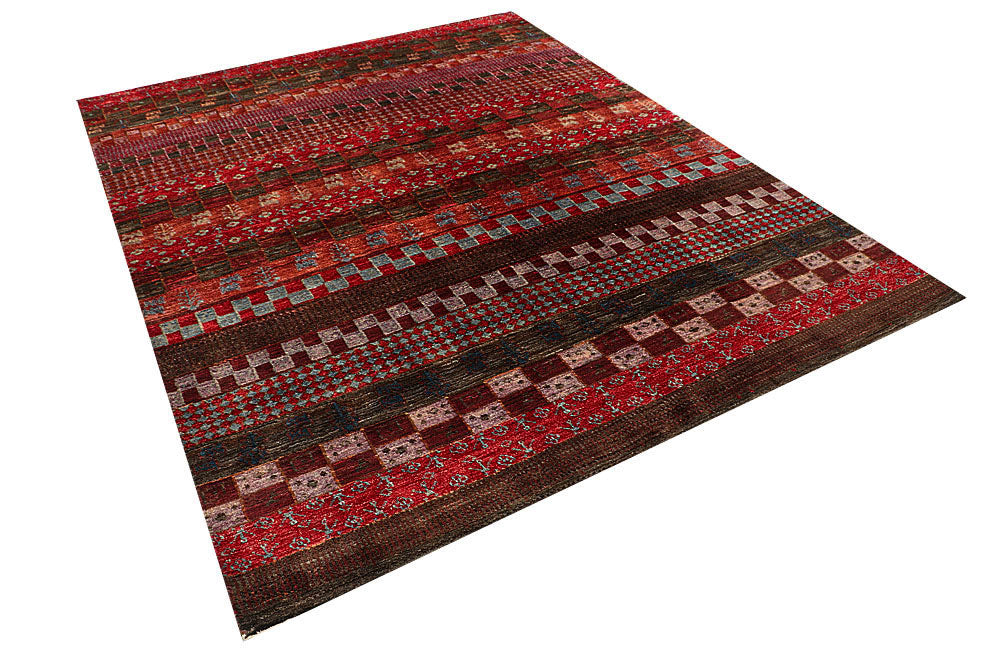 Multi Colored Gabbeh 6' 7 x 8' 3 - No. 55979 - ALRUG Rug Store