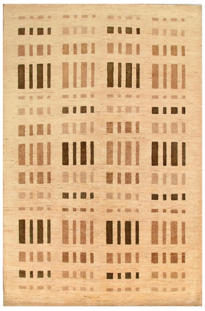 Navajo White Gabbeh 6' x 9' 4 - No. 55981 - ALRUG Rug Store