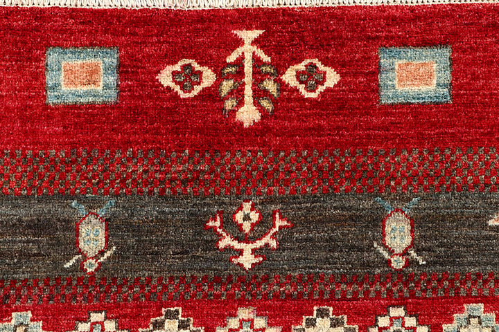 Firebrick Gabbeh 6' 8 x 8' 1 - No. 55987 - ALRUG Rug Store