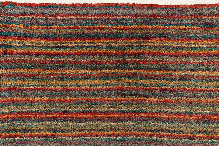 Multi Colored Gabbeh 6' 6 x 7' 3 - No. 55988 - ALRUG Rug Store