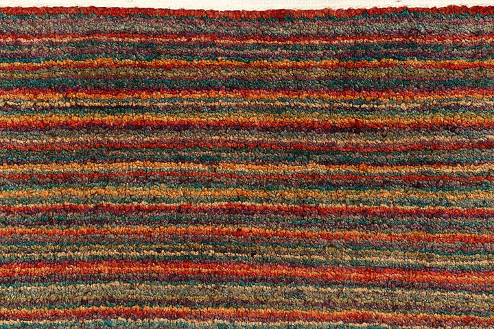Multi Colored Gabbeh 6' 6 x 7' 3 - No. 55988 - ALRUG Rug Store