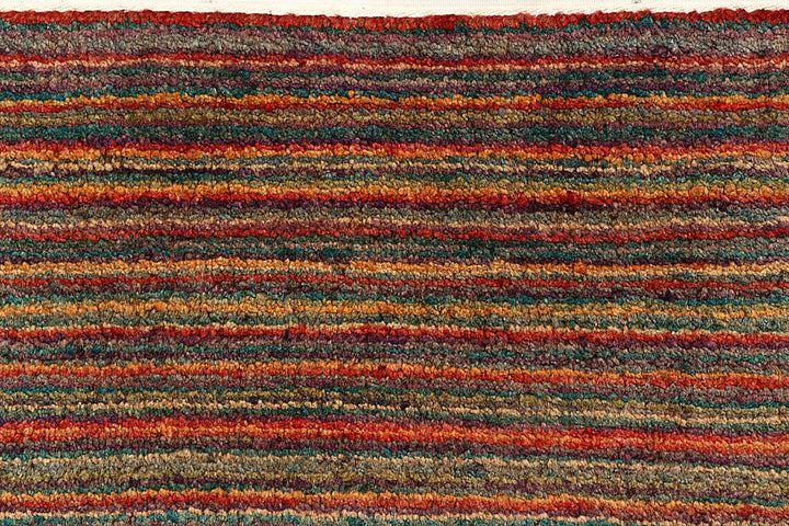 Multi Colored Gabbeh 6'  6" x 7'  3" - No. QA87061