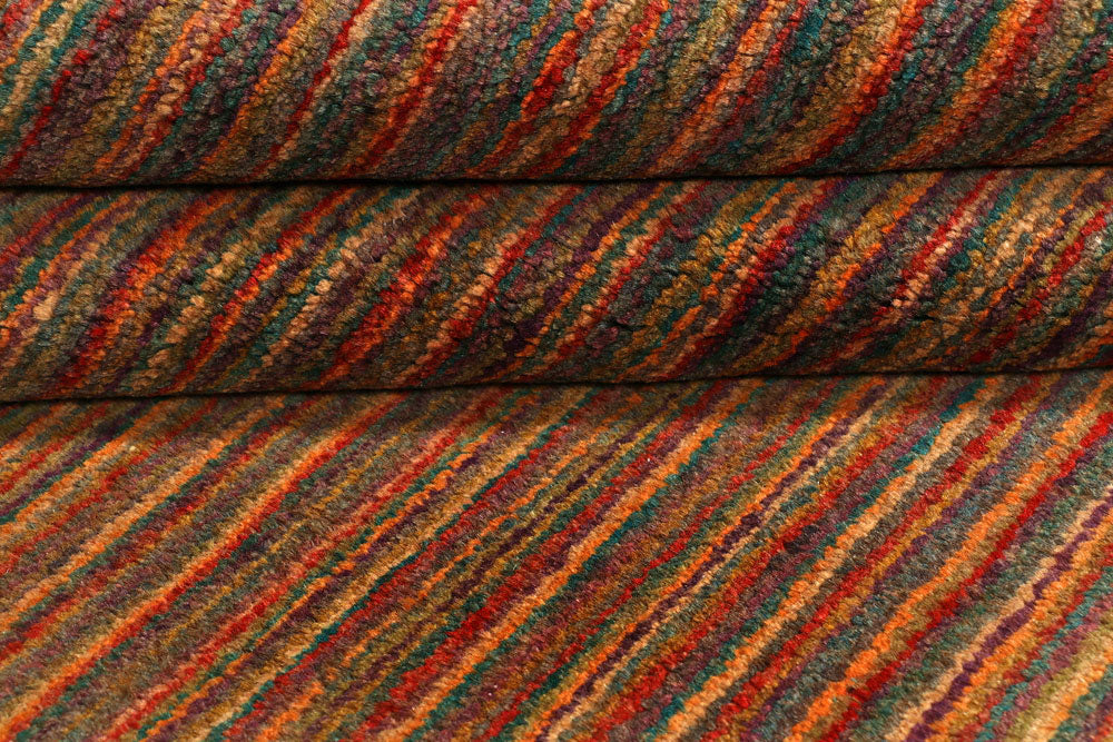 Multi Colored Gabbeh 6' 6 x 7' 3 - No. 55988 - ALRUG Rug Store