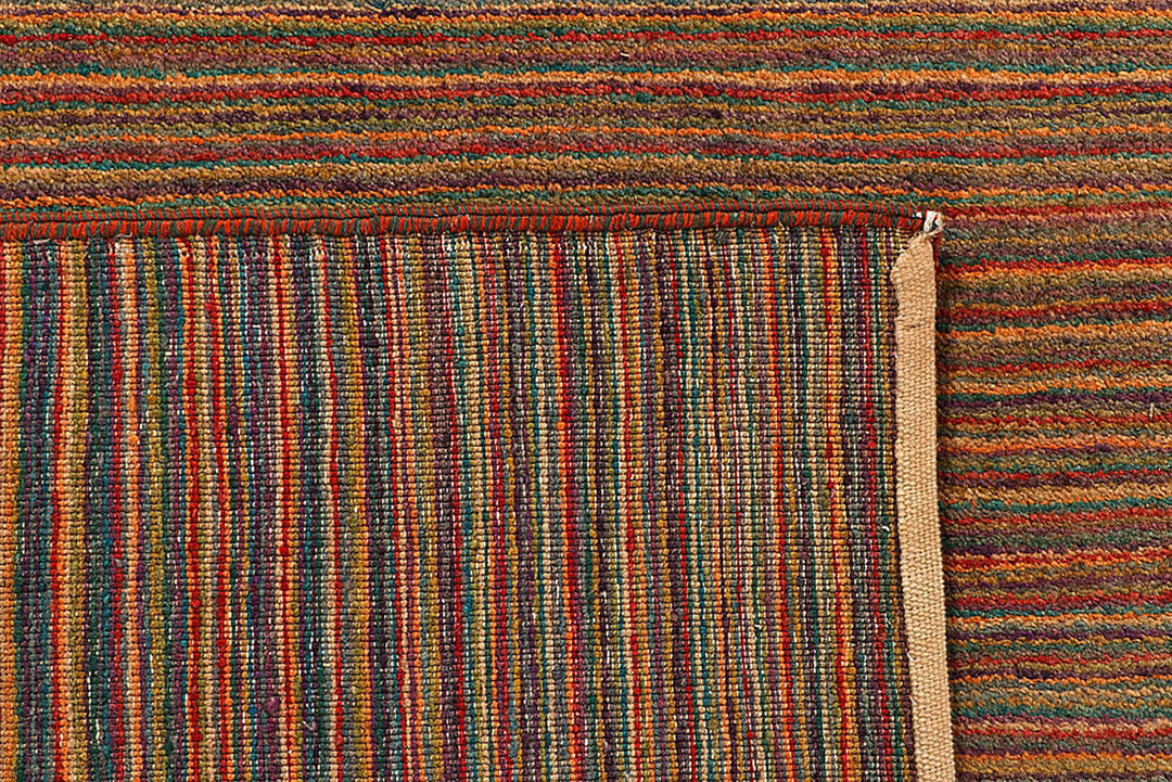 Multi Colored Gabbeh 6'  6" x 7'  3" - No. QA87061