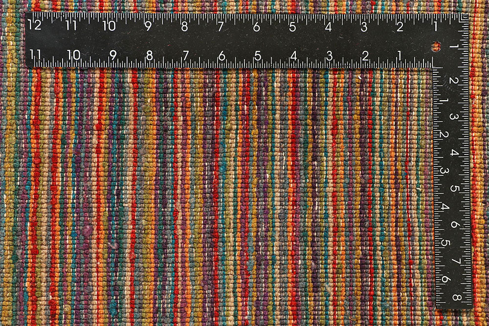 Multi Colored Gabbeh 6' 6 x 7' 3 - No. 55988 - ALRUG Rug Store