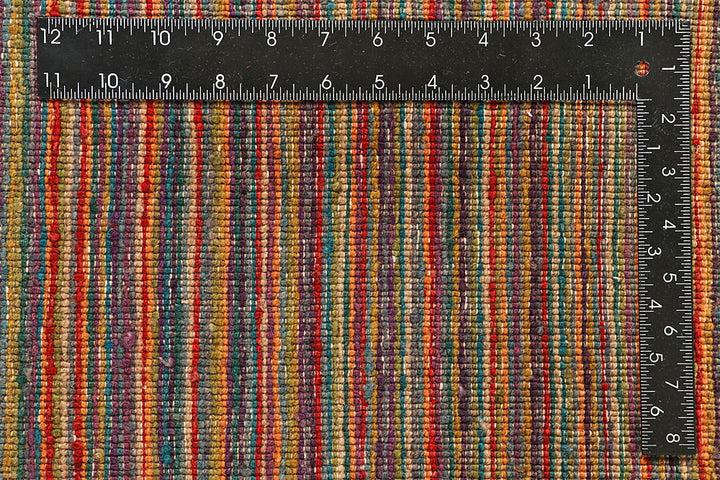 Multi Colored Gabbeh 6' 6 x 7' 3 - No. 55988 - ALRUG Rug Store