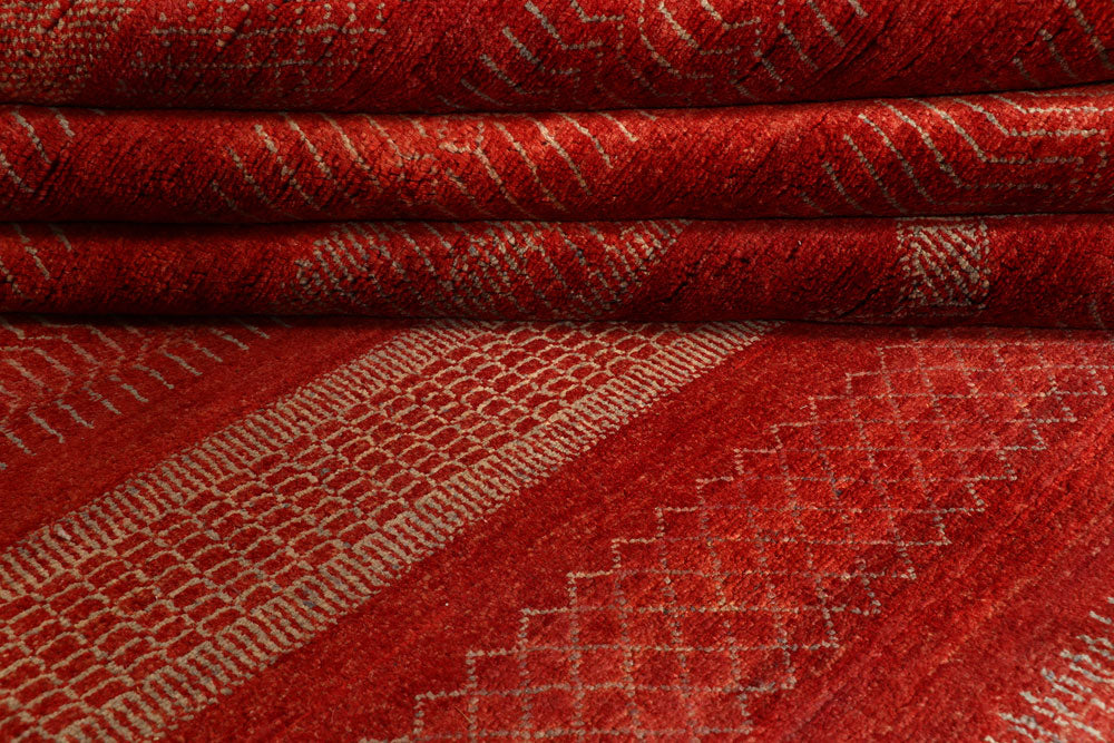 Firebrick Gabbeh 8' x 10' 4 - No. 55991 - ALRUG Rug Store