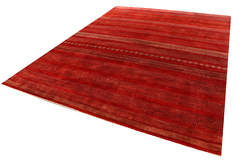 Firebrick Gabbeh 8' x 10' 4 - No. 55991 - ALRUG Rug Store