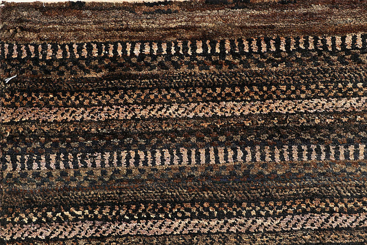 Saddle Brown Gabbeh 6' 6 x 8' - No. 55996 - ALRUG Rug Store
