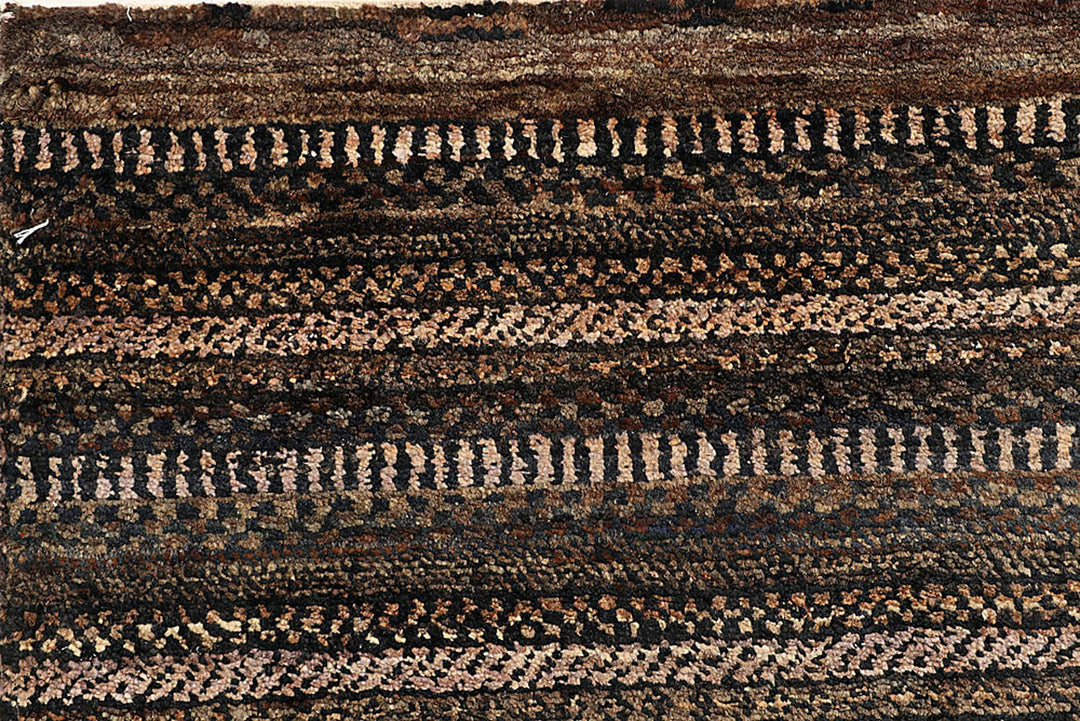 Saddle Brown Gabbeh 6'  6" x 8' " - No. QA47867