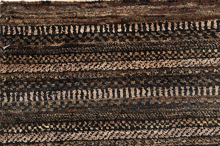 Saddle Brown Gabbeh 6'  6" x 8' " - No. QA47867