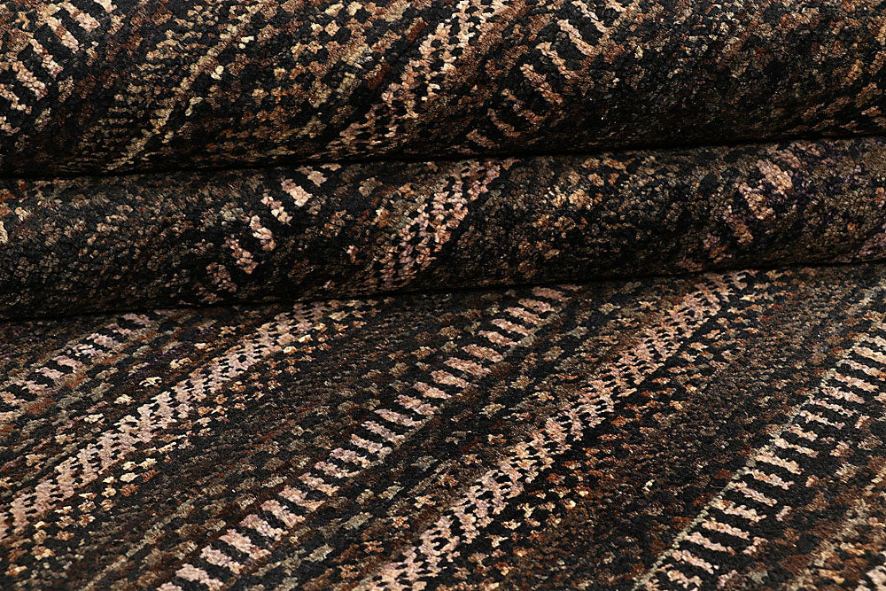 Saddle Brown Gabbeh 6' 6 x 8' - No. 55996 - ALRUG Rug Store