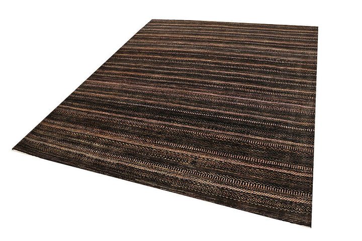 Saddle Brown Gabbeh 6' 6 x 8' - No. 55996 - ALRUG Rug Store