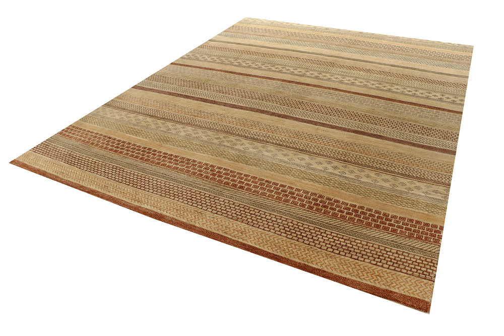 Tan Gabbeh 8' x 10' 2 - No. 55997 - ALRUG Rug Store