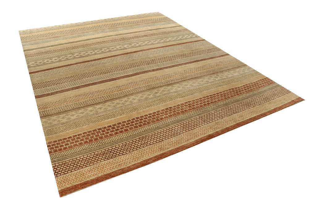 Tan Gabbeh 8' x 10' 2 - No. 55997 - ALRUG Rug Store