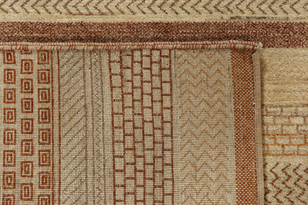 Tan Gabbeh 8' x 10' 2 - No. 55997 - ALRUG Rug Store