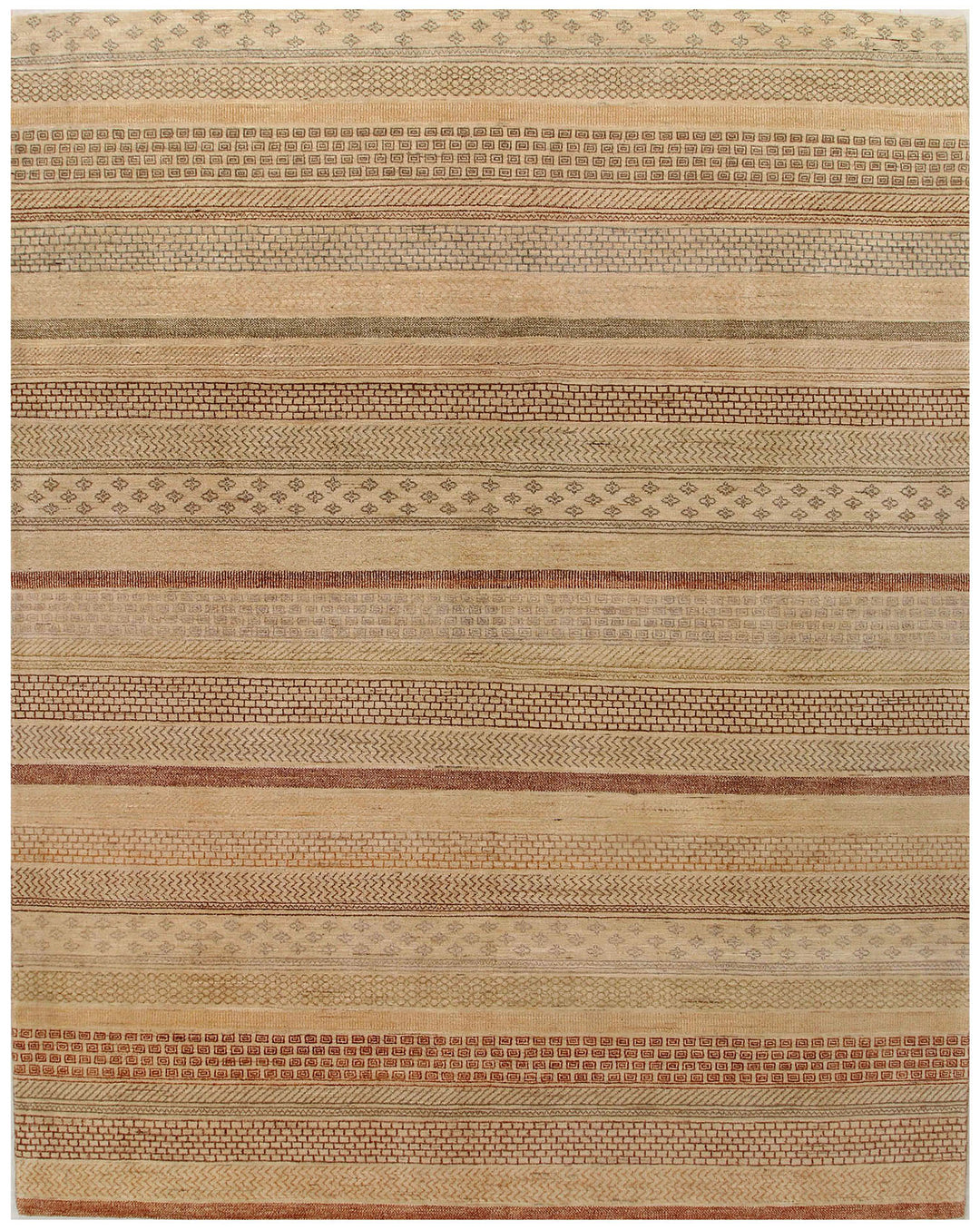 Tan Gabbeh 8' x 10' 2 - No. 55997 - ALRUG Rug Store