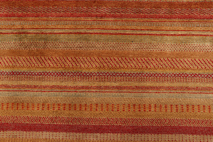 Multi Colored Gabbeh 8'  4" x 10' " - No. QA86588