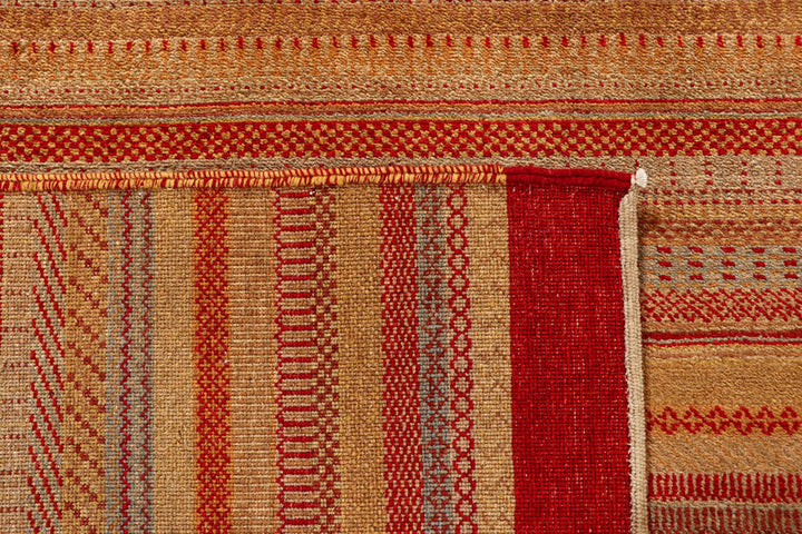 Multi Colored Gabbeh 8'  4" x 10' " - No. QA86588