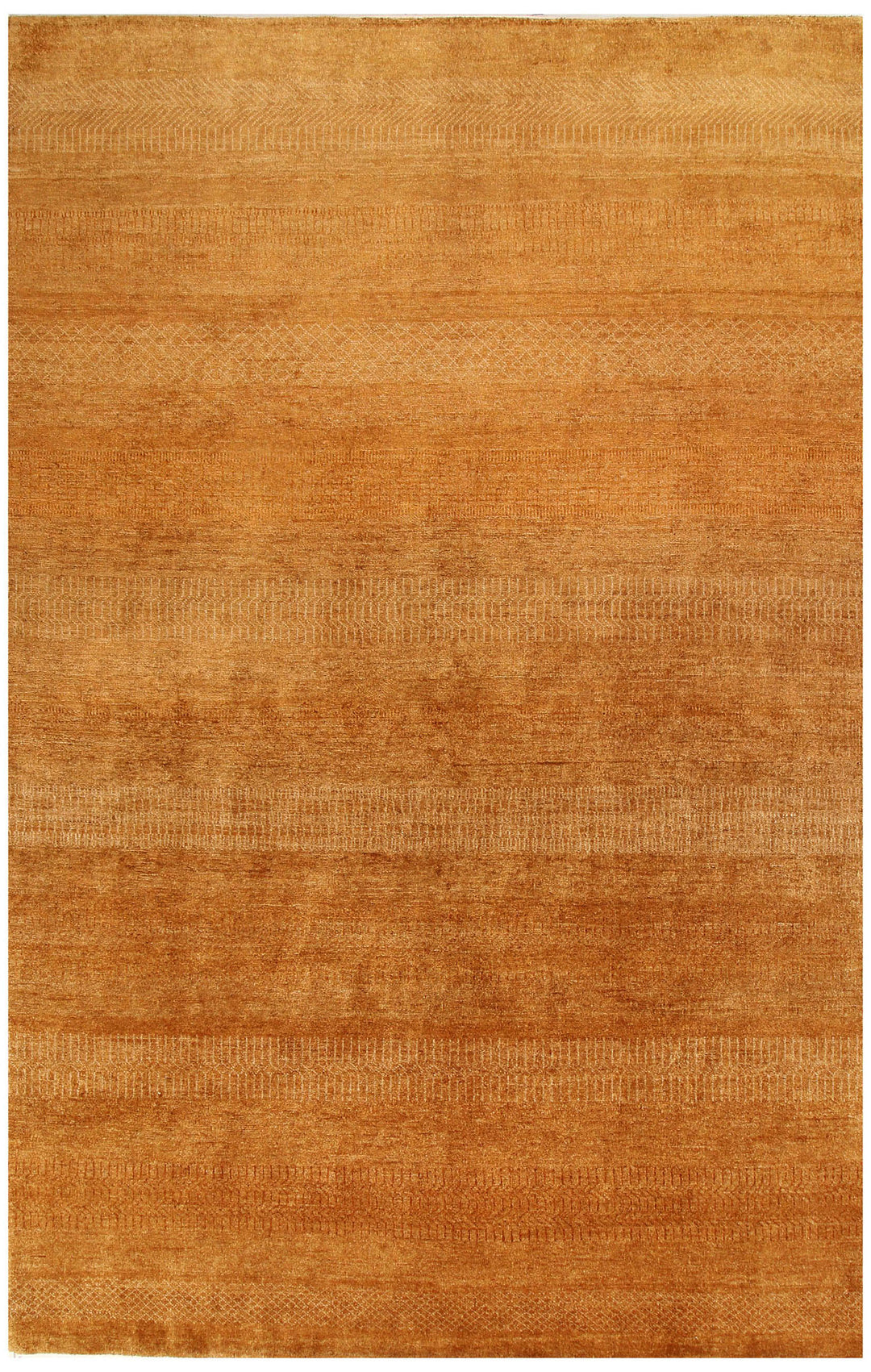 Dark Goldenrod Gabbeh 6' x 9' 1 - No. 56003 - ALRUG Rug Store