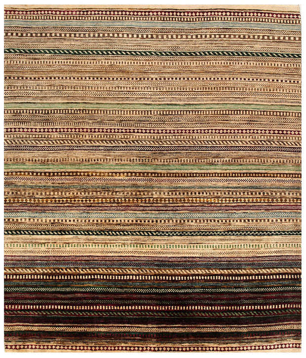 Multi Colored Gabbeh 6' 7 x 7' 7 - No. 56008 - ALRUG Rug Store