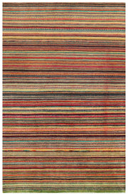 Multi Colored Gabbeh 6' x 9' - No. 56011 - ALRUG Rug Store