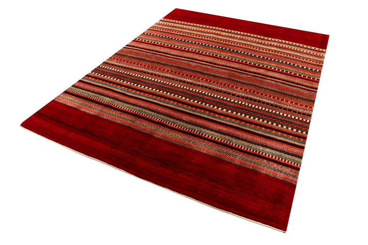 Multi Colored Gabbeh 5' 11 x 8' - No. 56013 - ALRUG Rug Store