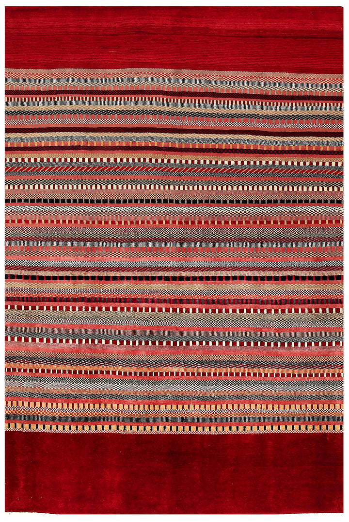 Multi Colored Gabbeh 5' 11 x 8' - No. 56013 - ALRUG Rug Store