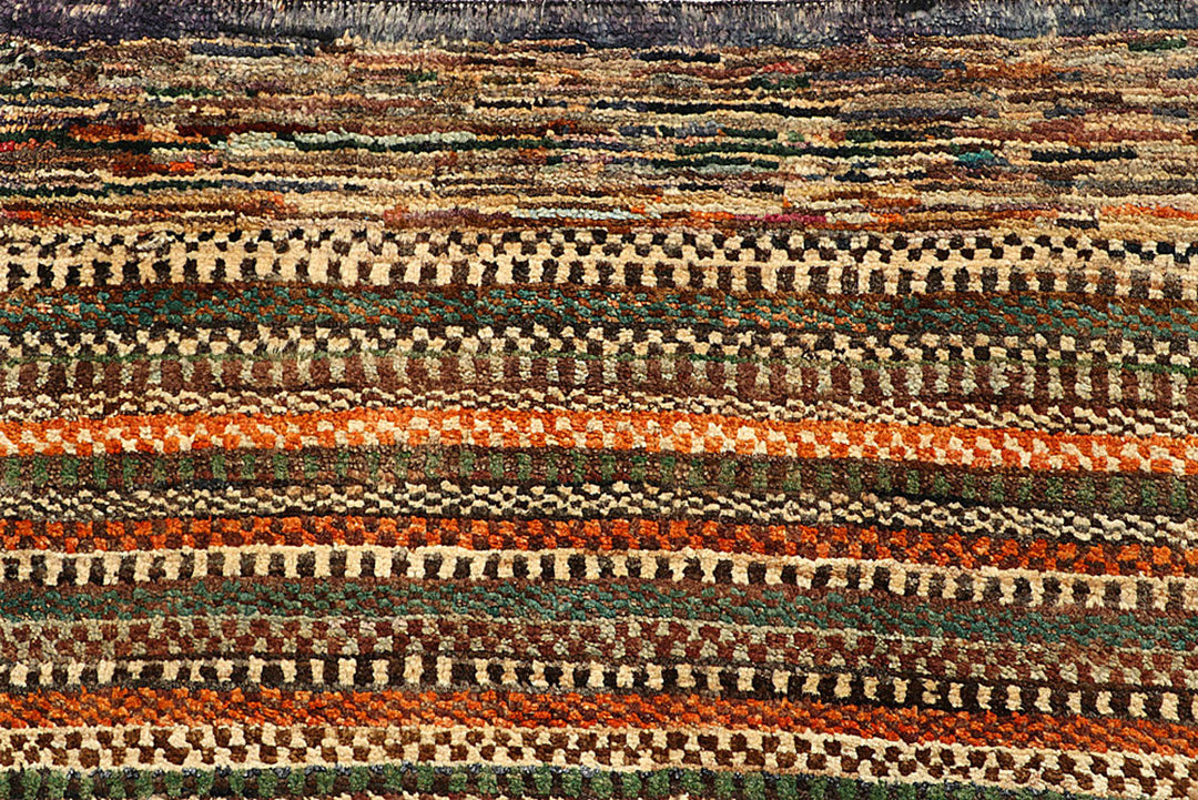 Multi Colored Gabbeh 5'  5" x 5'  9" - No. QA32021