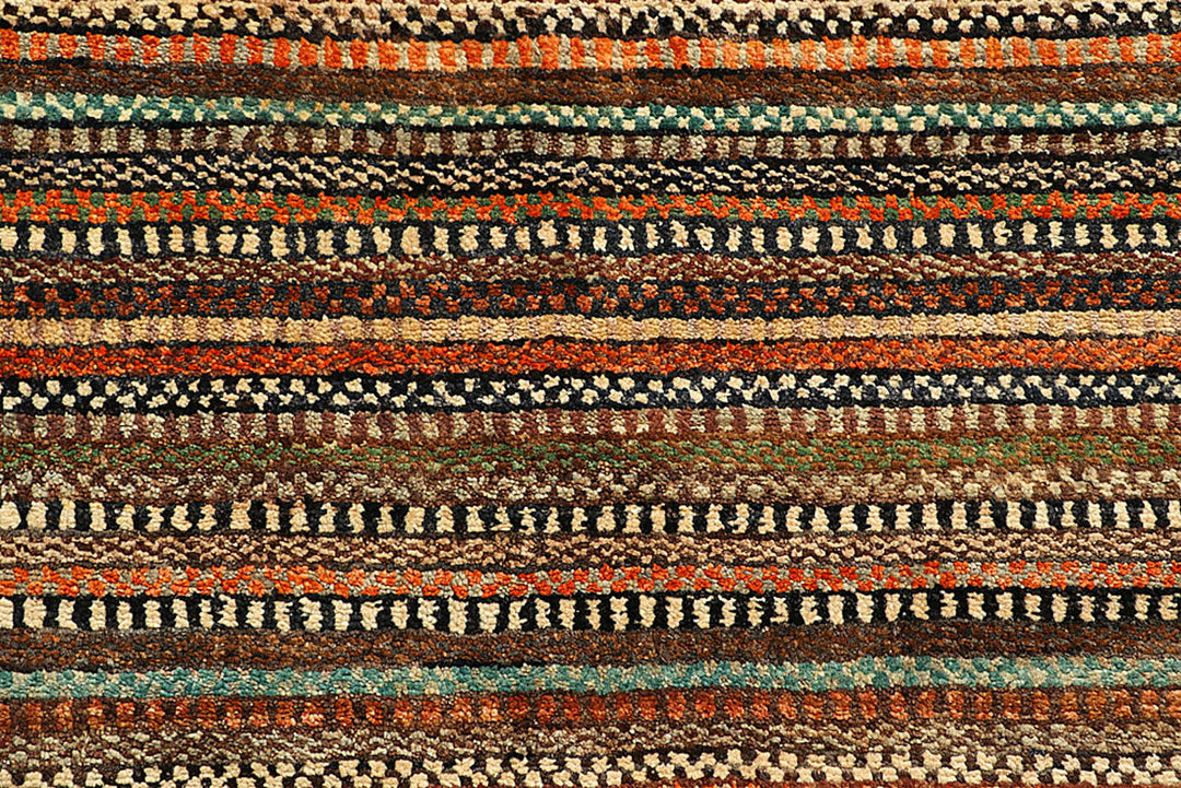 Multi Colored Gabbeh 5'  5" x 5'  9" - No. QA32021