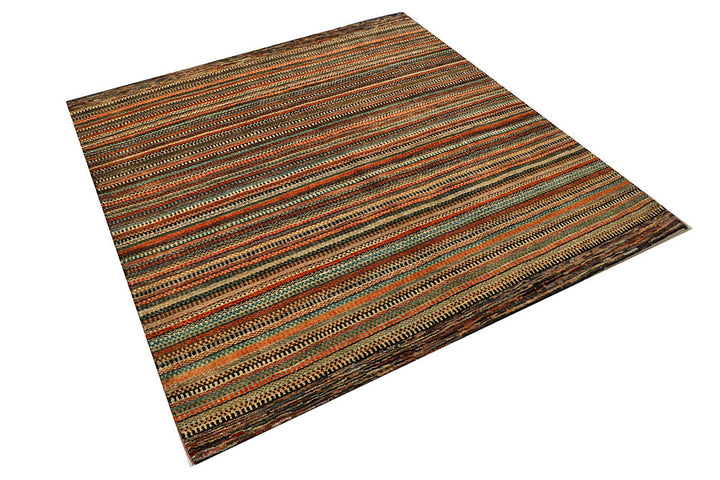 Multi Colored Gabbeh 5' 5 x 5' 9 - No. 56024 - ALRUG Rug Store