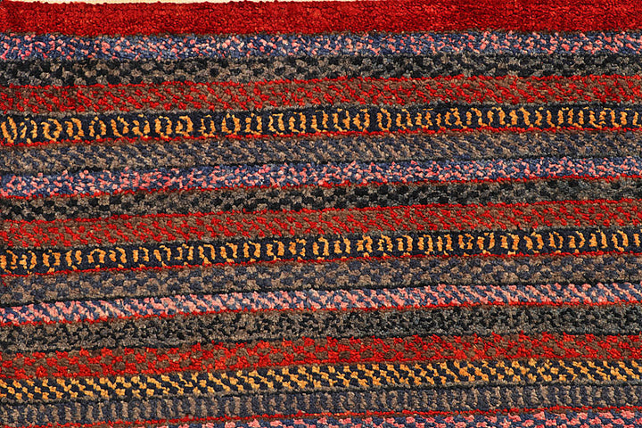 Multi Colored Gabbeh 6' 6 x 7' 10 - No. 56026 - ALRUG Rug Store