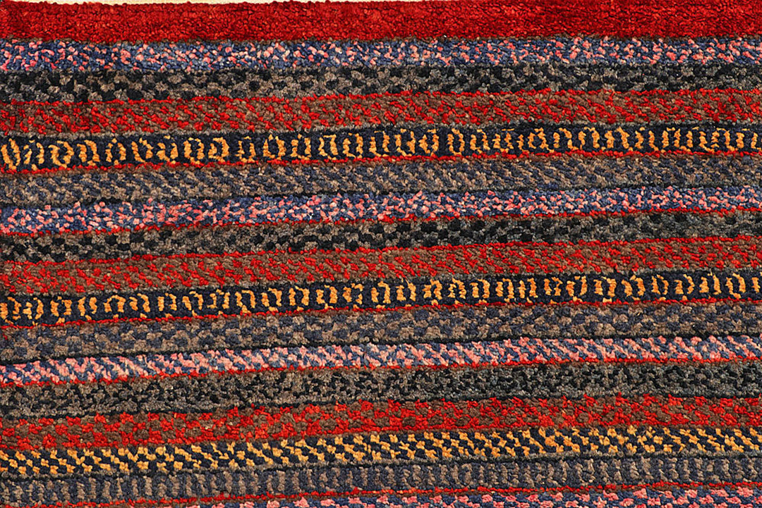 Multi Colored Gabbeh 6'  6" x 7'  10" - No. QA53275