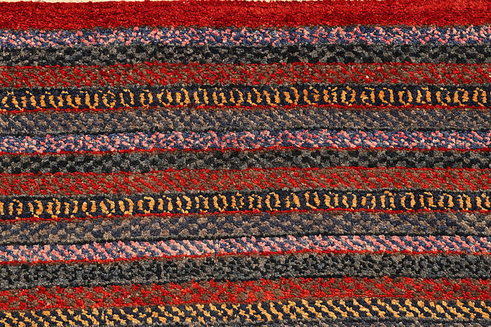 Multi Colored Gabbeh 6' 6 x 7' 10 - No. 56026 - ALRUG Rug Store