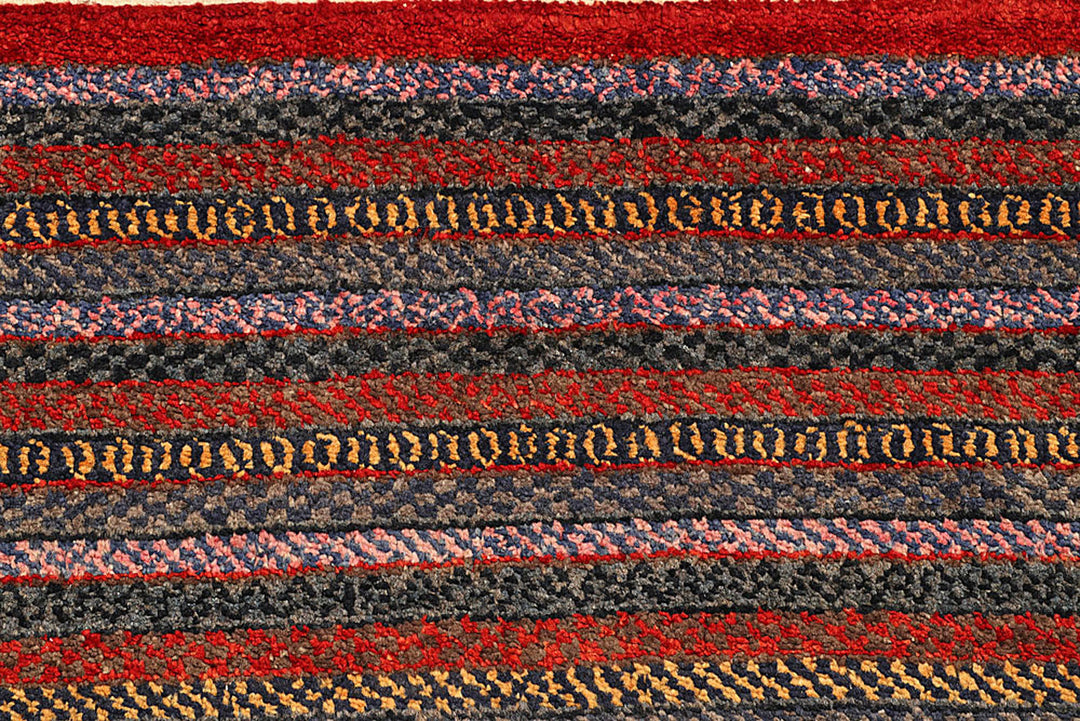 Multi Colored Gabbeh 6'  6" x 7'  10" - No. QA53275