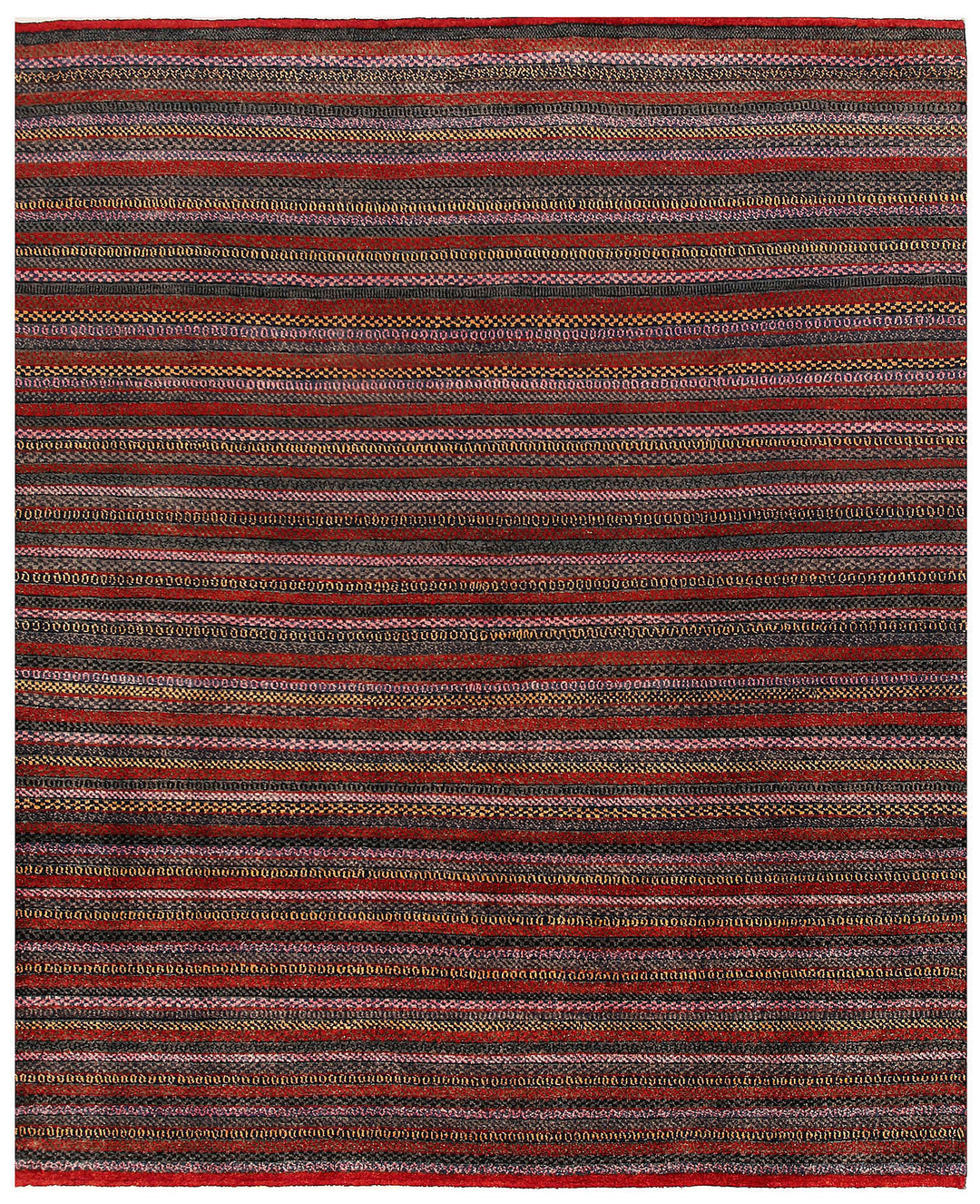 Multi Colored Gabbeh 6' 6 x 7' 10 - No. 56026 - ALRUG Rug Store