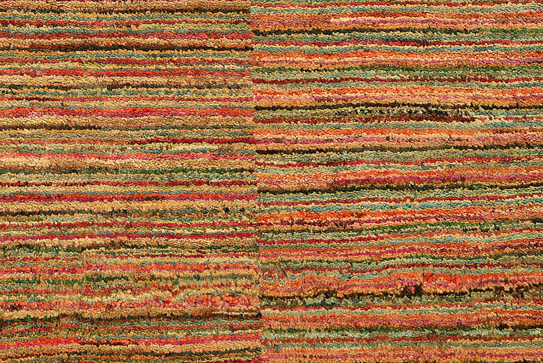 Multi Colored Gabbeh 8'  2" x 9'  5" - No. QA20457