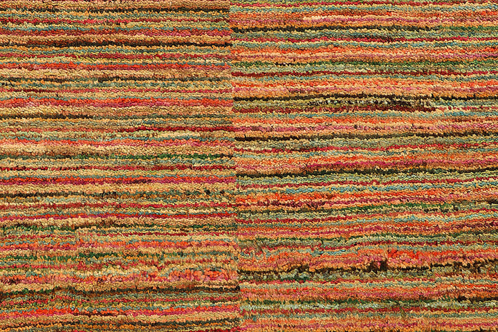 Multi Colored Gabbeh 8'  2" x 9'  5" - No. QA20457