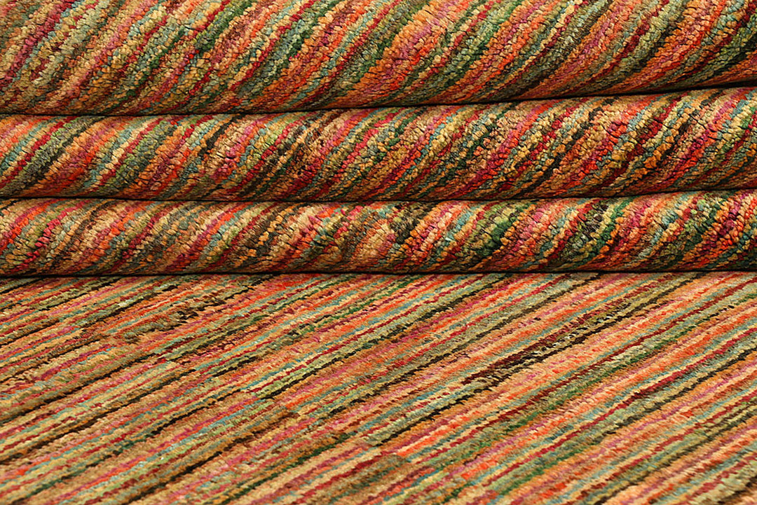 Multi Colored Gabbeh 8'  2" x 9'  5" - No. QA20457