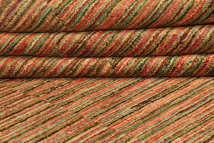 Multi Colored Gabbeh 8'  2" x 9'  5" - No. QA20457