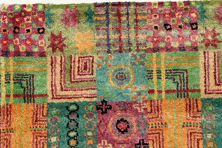 Multi Colored Gabbeh 8'  1" x 9'  10" - No. QA24874