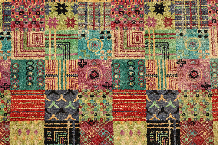 Multi Colored Gabbeh 8' 1 x 9' 10 - No. 56037 - ALRUG Rug Store