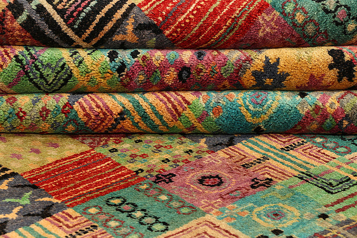 Multi Colored Gabbeh 8' 1 x 9' 10 - No. 56037 - ALRUG Rug Store