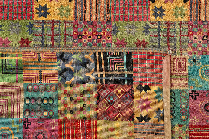 Multi Colored Gabbeh 8'  1" x 9'  10" - No. QA24874