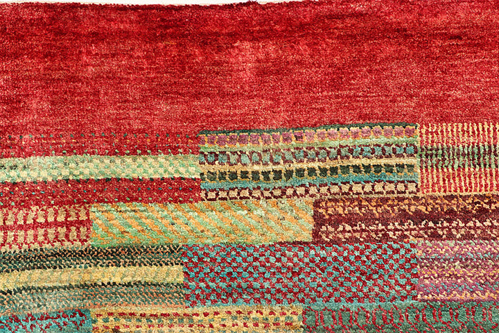 Multi Colored Gabbeh 8'  1" x 11'  4" - No. QA43584