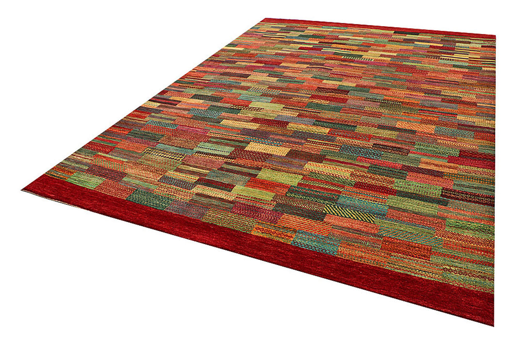 Multi Colored Gabbeh 8'  1" x 11'  4" - No. QA43584