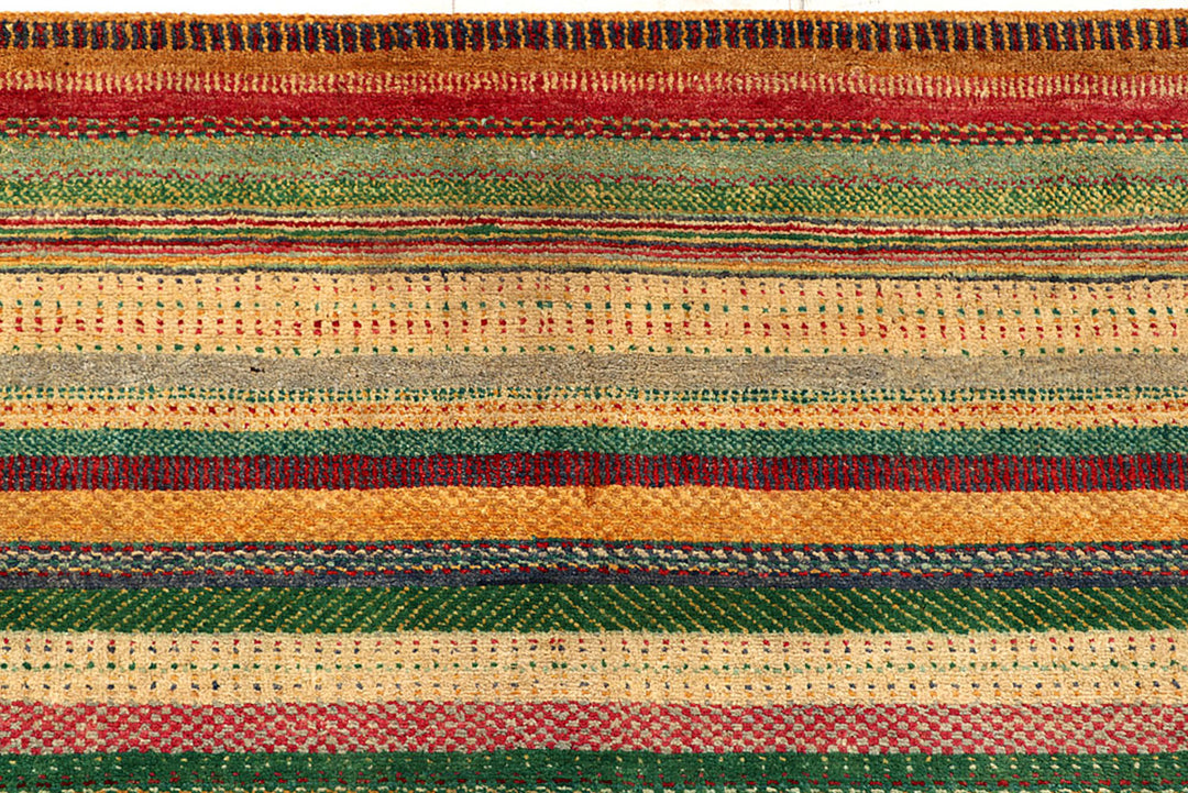 Multi Colored Gabbeh 8'  2" x 11'  7" - No. QA81272