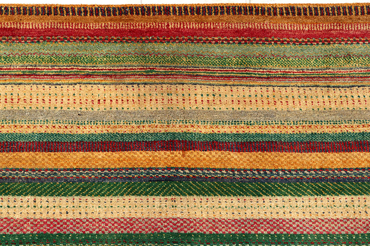 Multi Colored Gabbeh 8'  2" x 11'  7" - No. QA81272