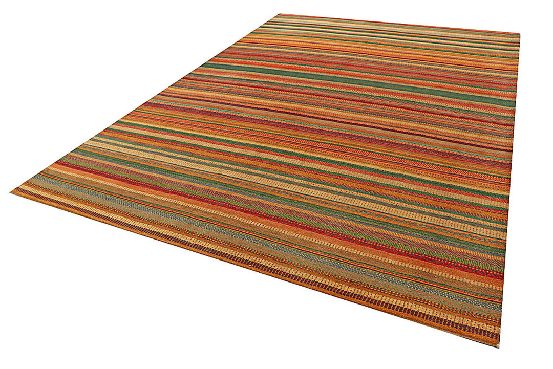 Multi Colored Gabbeh 8'  2" x 11'  7" - No. QA81272